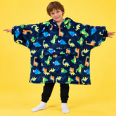 Couverture à capuche SNUGLFIT™ pour enfants - Dino