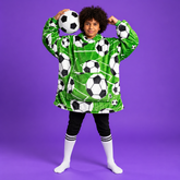 SNUGLFIT Hoodie Blanket Kids Soccer