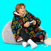 SNUGLFIT Hoodie Blanket Kids Gamer Print