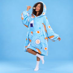 SNUGLFIT Hoodie Blanket Shushi Print