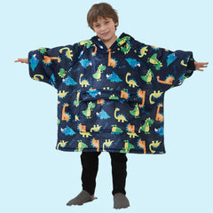 SNUGLFIT Hoodie Blanket Kids Dino Print