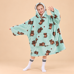 Couverture à capuche SNUGLFIT™ pour enfants - Ours