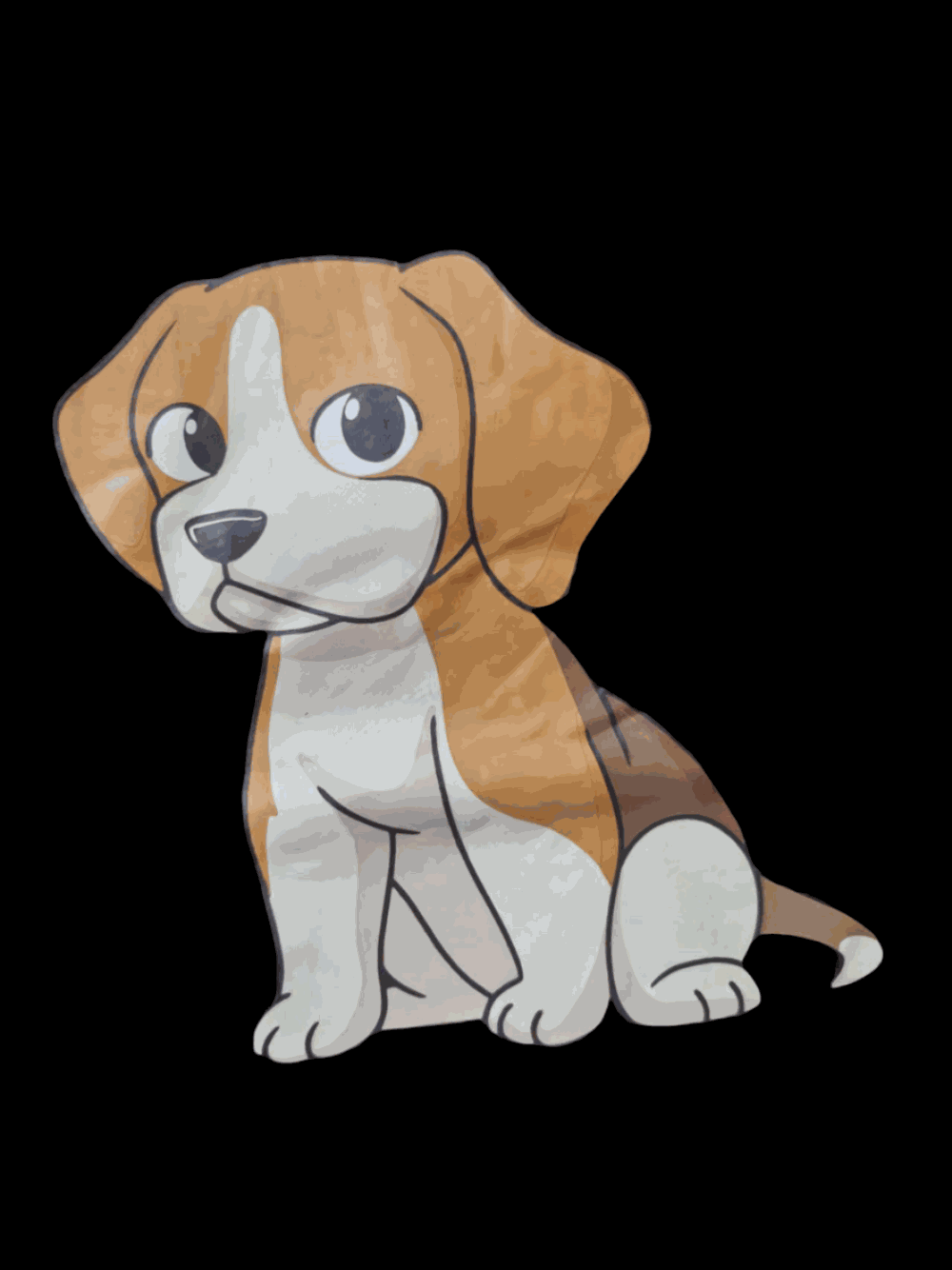 Snuglfit™ Oversized Puppy Sleep Tee with bamboo fabric and cute dog design.