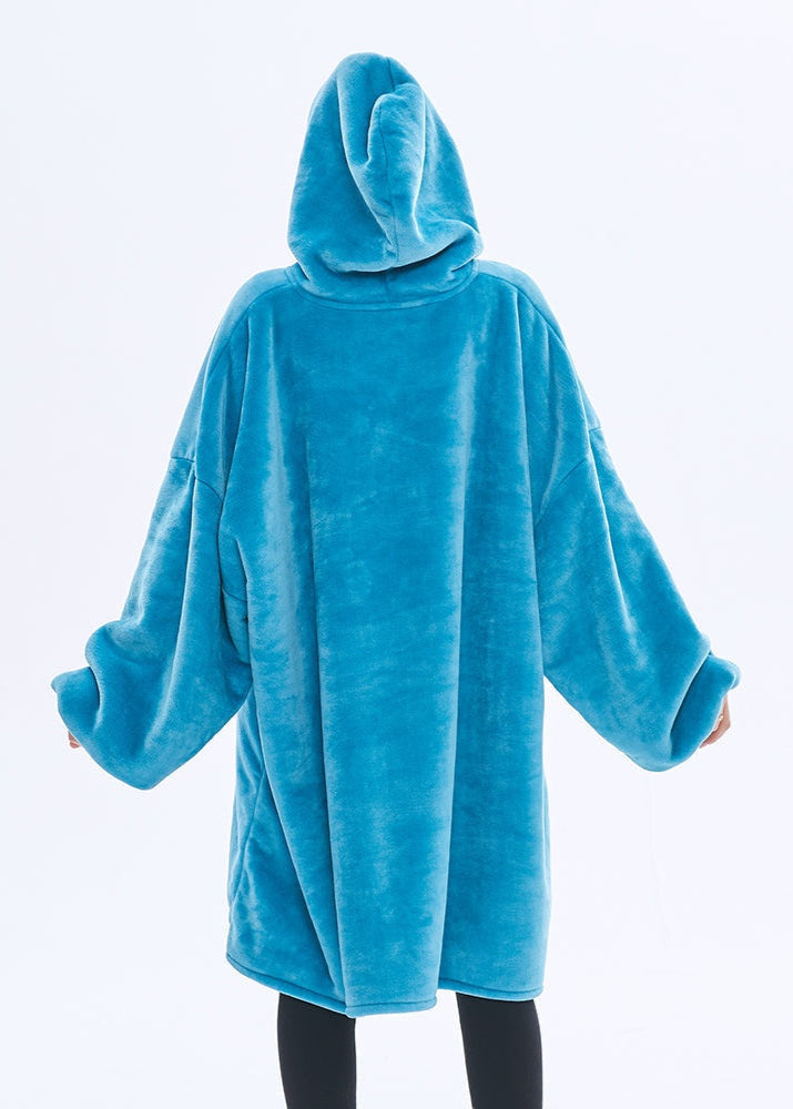 Sky Blue SNUGLFIT™ Hoodie Blanket with oversized design and plush Sherpa fleece.