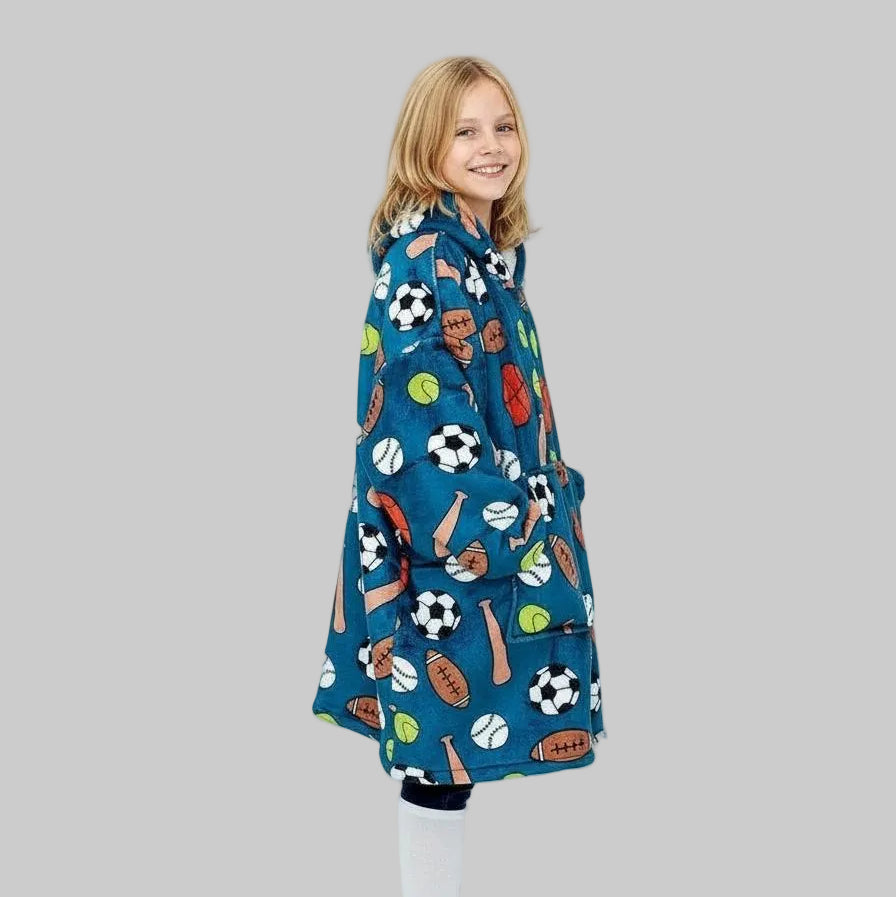 SNUGLFIT Hoodie Blanket Kids Sports